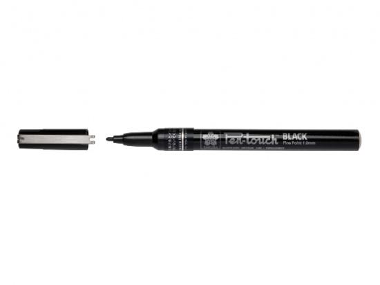Маркер "Pen-Touch" Черный средний стержень 1.0мм