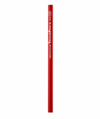 Плотничий карандаш XL, корпус длинный красного цвета, твердость-средний, длина 24см sela25