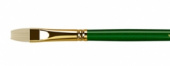 Кисть художественная "Пейзаж", щетина, плоская удлиненная, длинная ручка №5