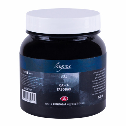 Акрил "Ладога" сажа газовая 220мл
