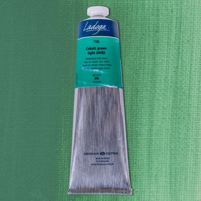 Кобальт зеленый светлый А масло Ладога 120мл Кобальт зеленый светлый А масло Ладога 120мл