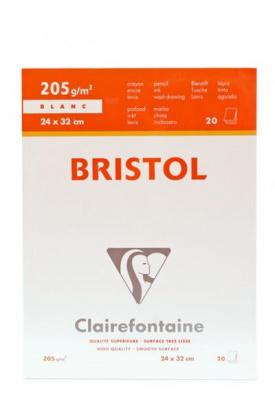 Альбом Bristol 205г/м2 24х32см 20л