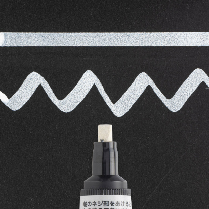 Маркер "Calligrapher" белый толстый