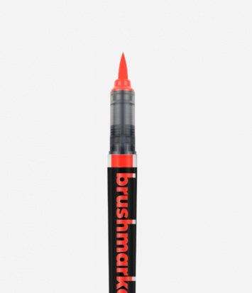 Маркер-кисть "Brushmarker Pro", неоновый оранжево-красный, №4020