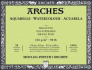 Блок для акварели "Arches" 185г/м2 31x41см 20л Grain fin склейка
