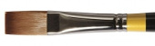 Кисть жесткая синтетика "System 3" удлиненная плоская длинная ручка № 2 sela25