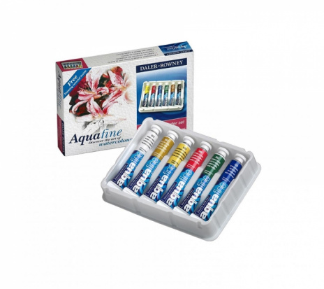 Набор акварельных красок в тубах Daler Rowney "Aquafine", 6*8 мл