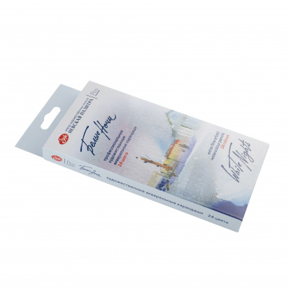 Набор акварельных карандашей "Белые Ночи", 24 цвета, в картонной коробке