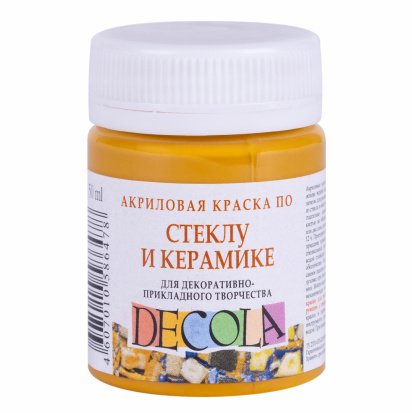 Краска Decola Glass&Ceramic, охра светлая 50мл 