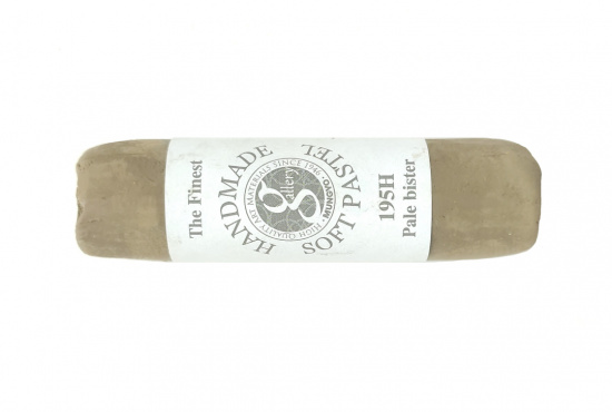 Пастель сухая мягкая круглая ручной работы №195, бледный бистр