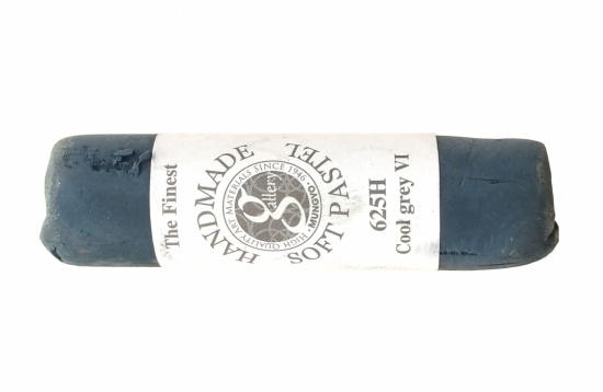 Пастель сухая мягкая круглая ручной работы №625, холодный серый VI