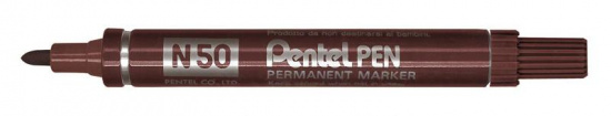 Маркер перманентный Pentel Pen, коричневый