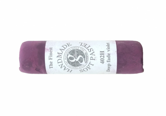 Пастель сухая мягкая круглая ручной работы №402, тёмный тусклый фиолетовый