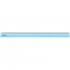 Линейка 40см "Cristal", пластиковая, прозрачная голубая