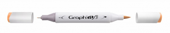 Маркер "GRAPH'IT Brush" двухсторонний на спирт. основе цв.2150 Оранжевый манго