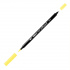 Маркер-кисть двусторонняя "Le Plume II", кисть и ручка 0,5мм, цитрусовый желтый sela25