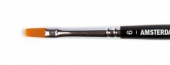 Кисть для акрила"Amsterdam 342S" синтетика мягкая плоская укороченная, ручка короткая №6