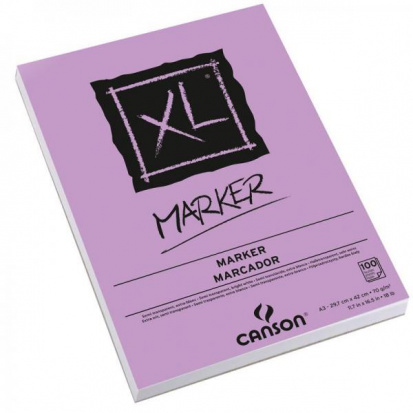 УЦЕНКА CANSON XL Альбом для маркера 70г/м.кв 21*29.7см 100л Белая гладкая склейка