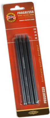 Карандаши чернографит Progresso набор 4шт Карандаши чернографит Progresso набор 4шт