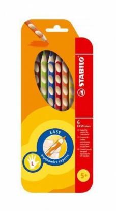 Набор цветных карандашей "EasyColors", 6 цветов, для левшей, в картоне