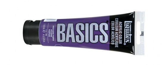 Краска акриловая "Basics", туба 118мл, №186 диоксазин фиолетовый 