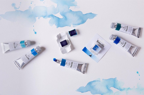 Акварель "Maimeri Blu" монопигментная, туба 12мл, Ализариновый коричневый  