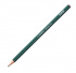 Чернографитовый карандаш "Othello", цвет корпуса зеленый, 3H