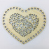 Панно для декорирования с перфорацией сердце 18х15,5см