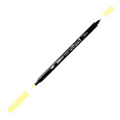 Маркер-кисть двусторонняя "Le Plume II", кисть и ручка 0,5мм, желтый нарцисс sela25
