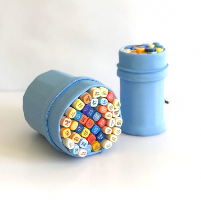 Мешок-пенал для маркеров "Marker Bag" размер L синий-электрик