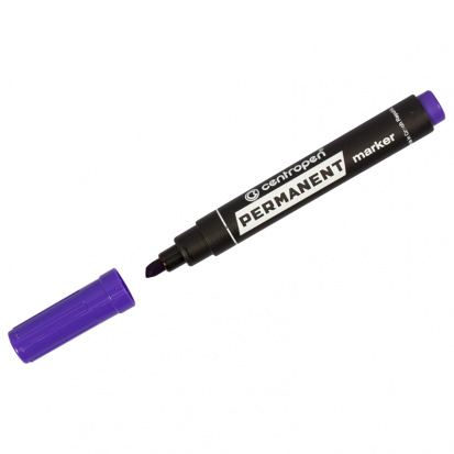 Маркер перманентный "8566" фиолетовый, пулевидный, 2,5мм