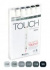 Набор Touch Twin Brush, 6 цв., серые тона