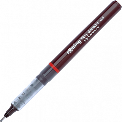 Ручка капиллярная "Tikky Grafic" чёрная 0.8мм