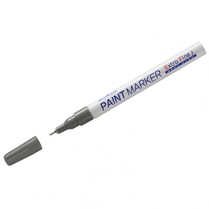 Маркер-краска "Extra Fine Paint Marker" серебро, 1мм, нитро-основа