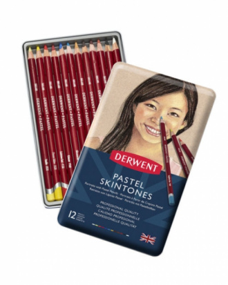 Набор пастельных карандашей "Pastel Pencils" Skintones 12 цв. в металле