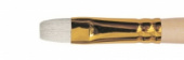 Кисть щетина плоская, длинная ручка "1722" №14, для масла, акрила, гуаши, темперы
