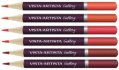 Набор цветных карандашей Vista Artista "Gallery" тёмно-красные оттенки, 6шт