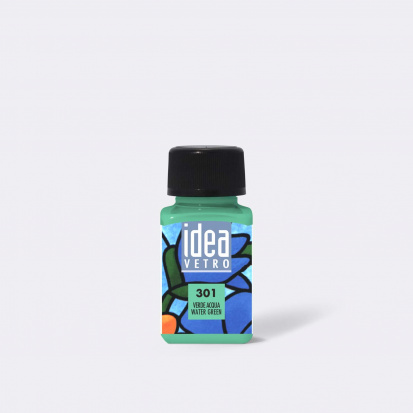 Витражная краска по стеклу "Idea Vetro" морская волна 60 ml