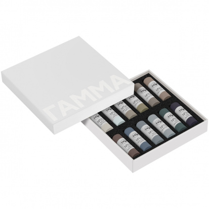 Пастель художественная, 12 серых цветов, картон. упак. Пастель художественная, 12 серых цветов, картон. упак.