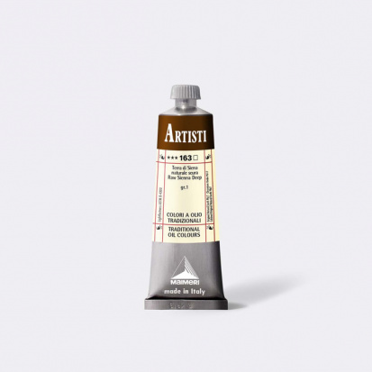 Масляная краска "Artisti", Сиена натуральная темная, 60мл 