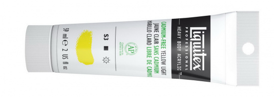 Краска акриловая "Heavy body", туба 59мл, №889 желтый светлый 