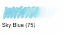 Маркер-кисть двусторонняя "Le Plume II", кисть и ручка 0,5мм, небесно-голубой