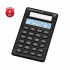 Калькулятор карманный ECC-110, 8 разрядов, питание от солнечной батареи, 70*118*15мм, черный