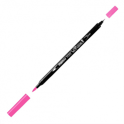 Маркер-кисть двусторонняя "Le Plume II", кисть и ручка 0,5мм, розовая роза