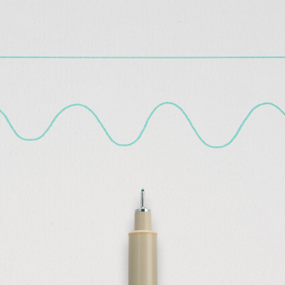 Ручка капиллярная "Pigma Micron" 0.35мм, Зеленый
