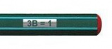 Чернографитовый карандаш "Othello", цвет корпуса зеленый, 3B
