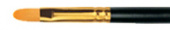 Кисть синтетика овальная длинная ручка "1337" №10 для масла, акрила, гуаши, темперы