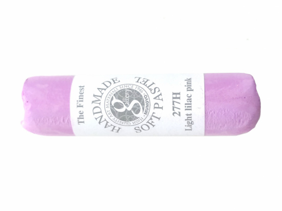 Пастель сухая мягкая круглая ручной работы №277, светлый лилово-розовый