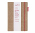 Блокнот "senseBook" Red Rubber M, 14x21см, нелинованный на резинке обл. композиционная кожа