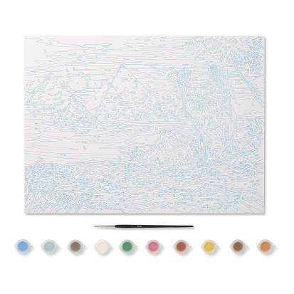 Набор "Рисуем по номерам" рисунок-египетская пустыня, акриловые краски sela